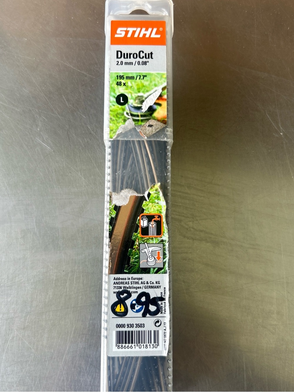 STIHL DuroCut 2.0mm 195mm Trimmer Line - Black/Brown